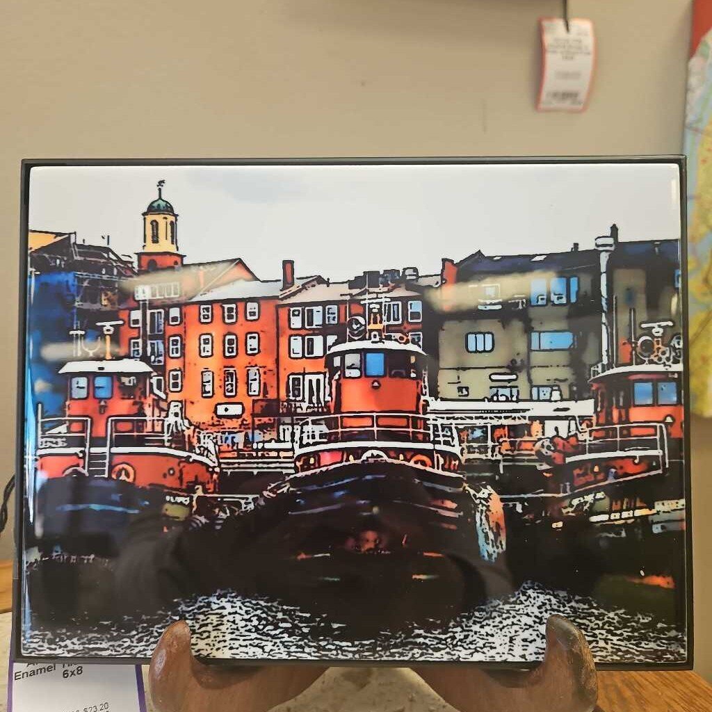 Casco Bay Enamel Tile Wall Art