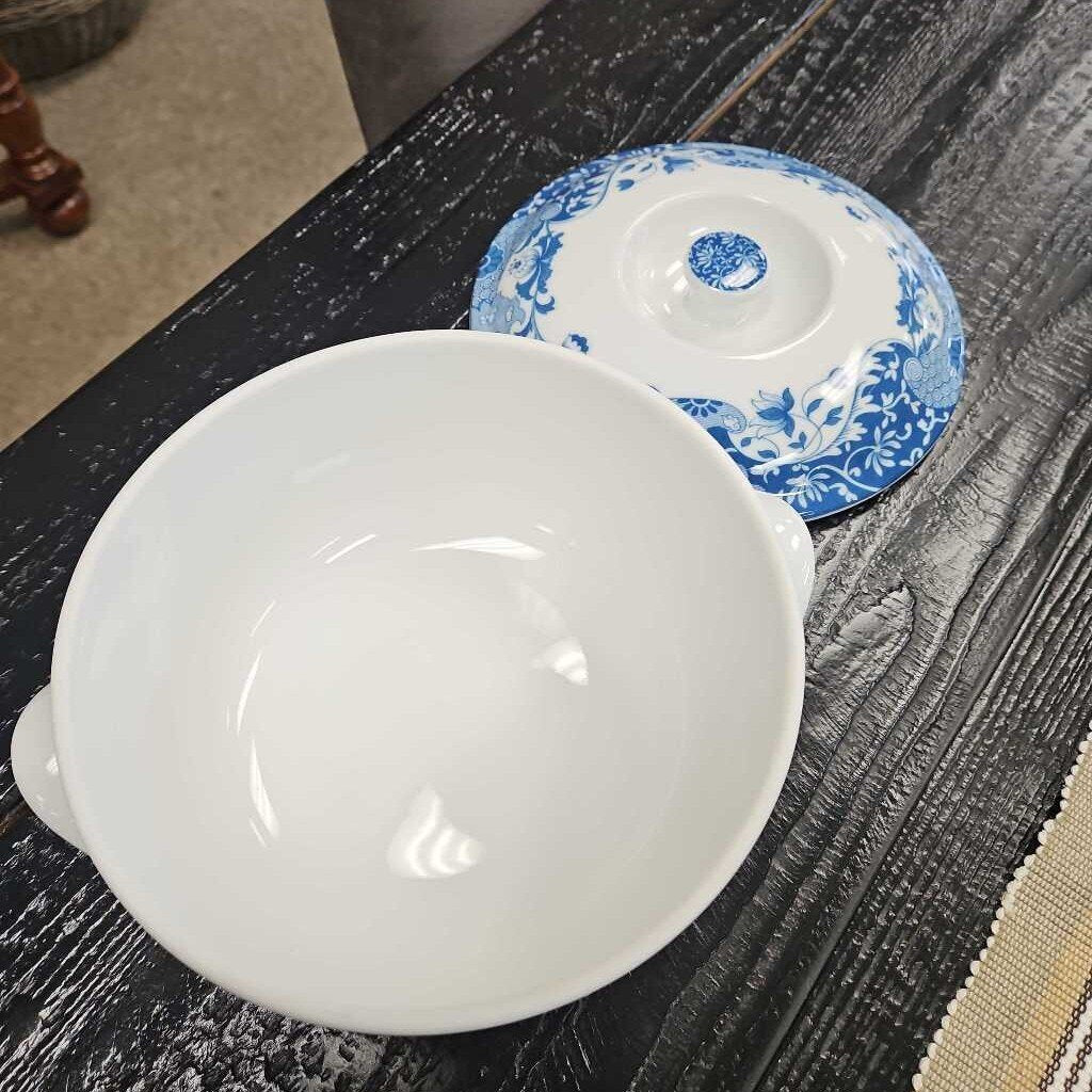 Blue Italian Spode 2.25 Qt Covered Casserole Dish