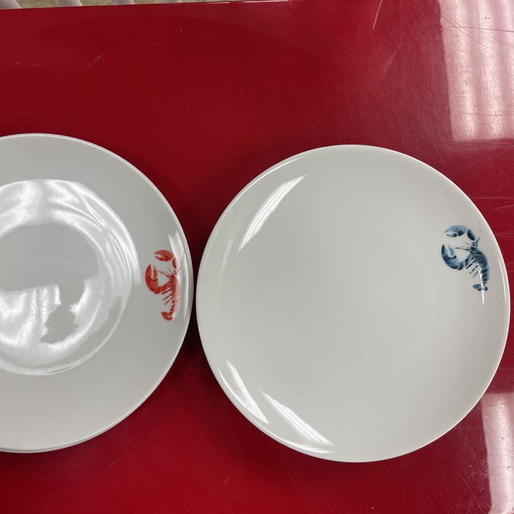 Studio Nova "Lobster Blue" Salad Plate, set of 4+1