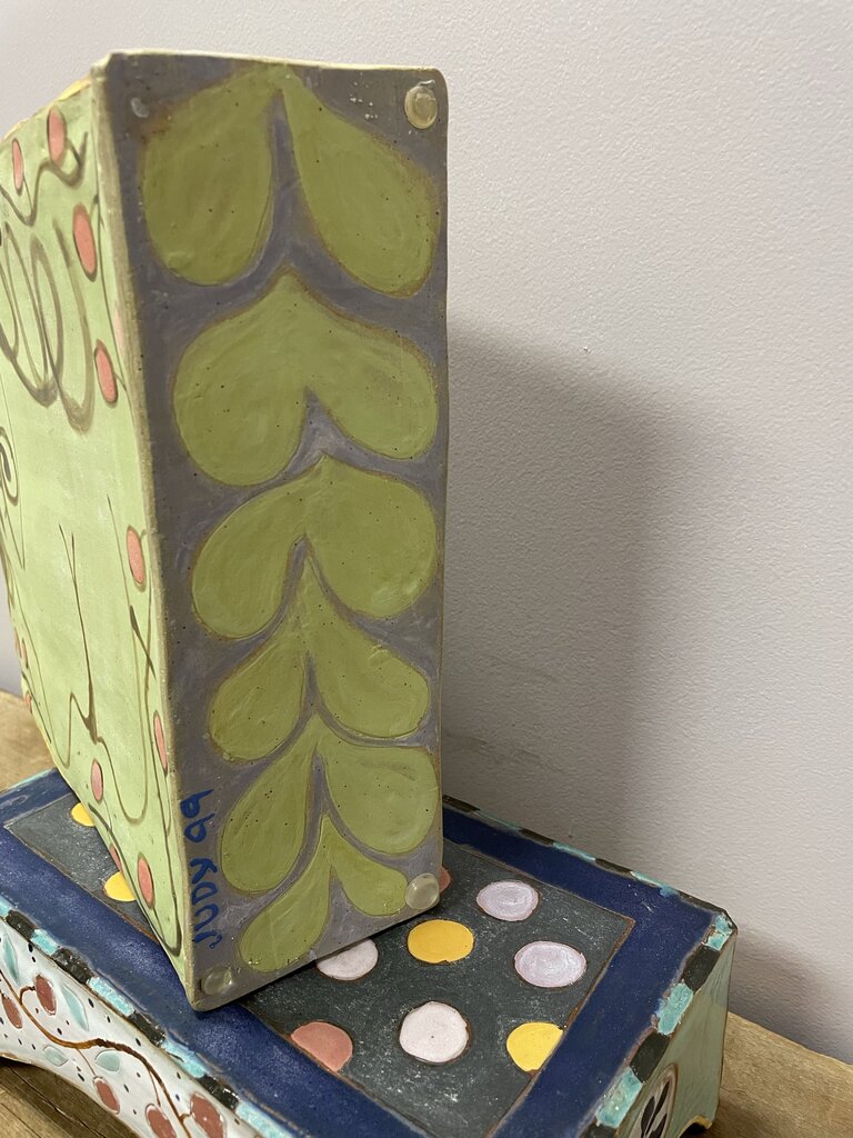 Original Glazed Terracotta Pottery Art (2 Piece)