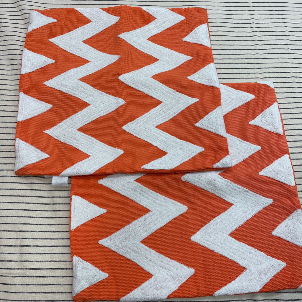 Annie Selke Embroidered Pillow Covers, set of 2