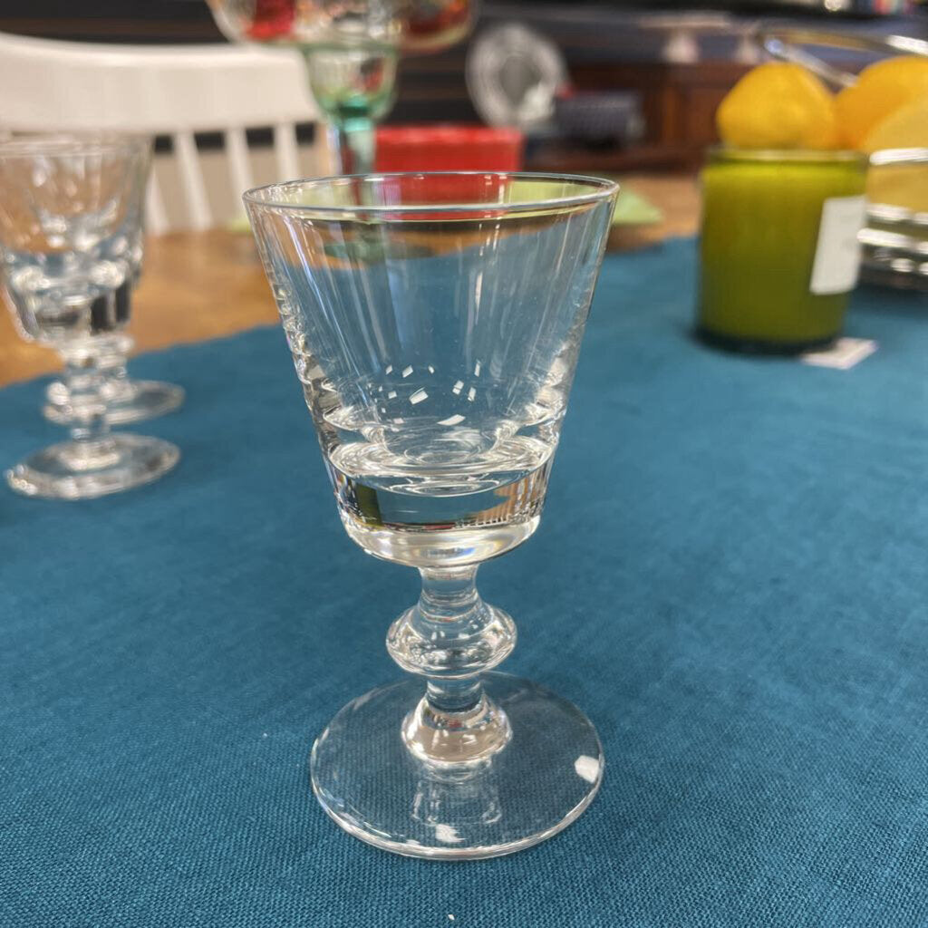 Cordial Glasses State Plain by Val St Lambert. set of 5