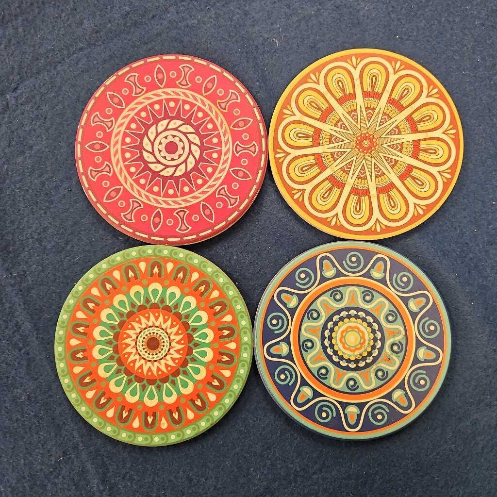 Mosaic Ceramic Coasters - Set of 4