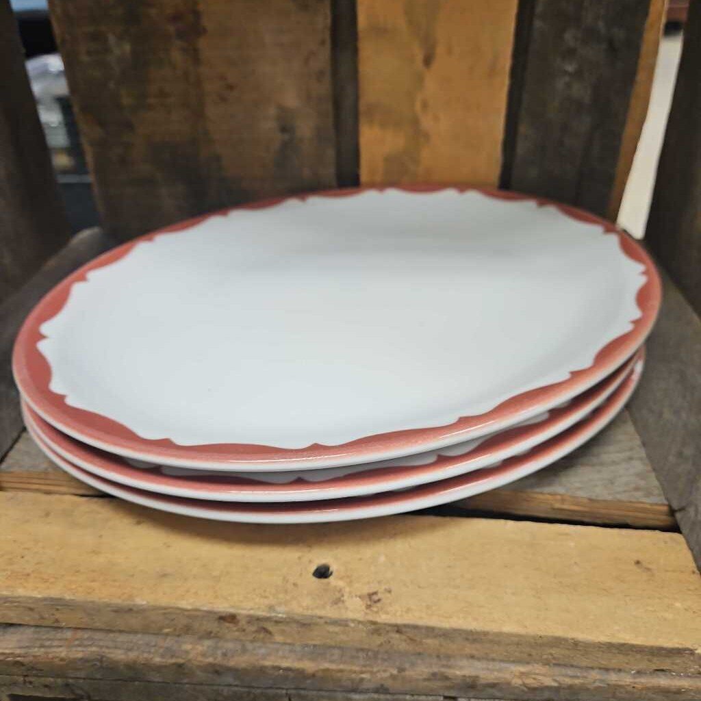 Meyer China Oval Dinner Plates - Set of 3