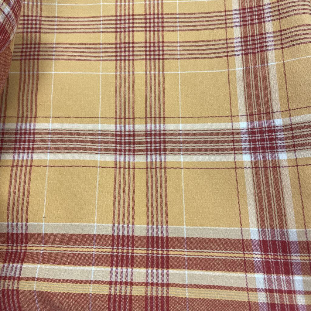 William Sonoma Plaid Cotton Tablecloth