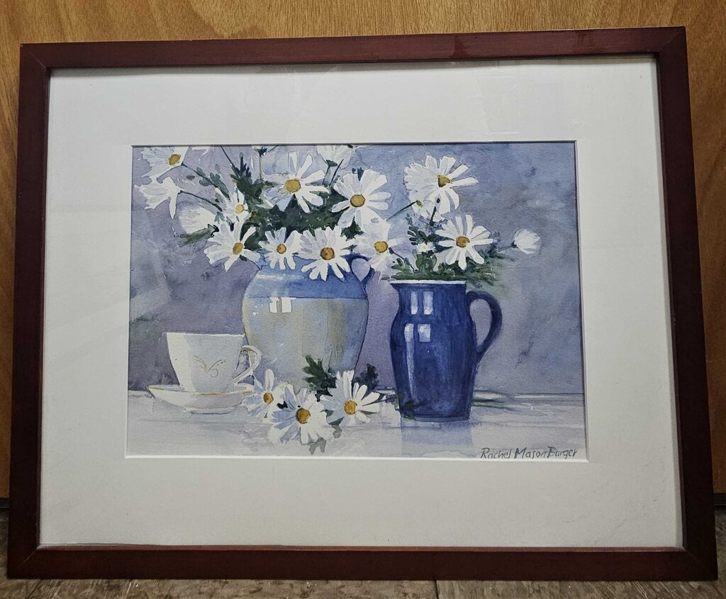 Original Signed Watercolor by Rachel Mason Burger (Maine Artist)