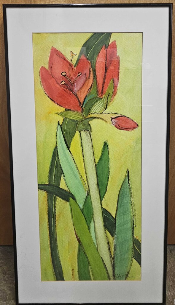 "Vermiel" Original Singed Watercolor/Acrylic on Fabriano Paperby Marilyn Blinkhorn