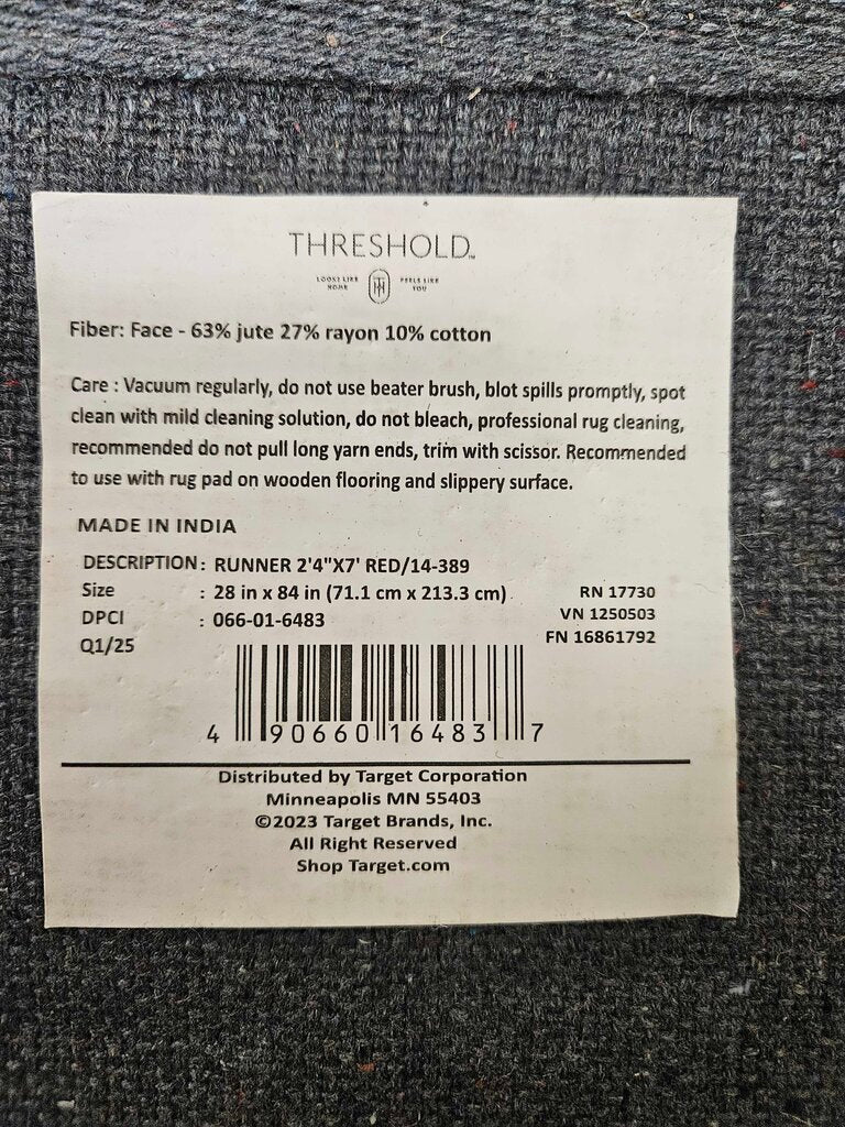 Threshold Jute/Cotton Runner