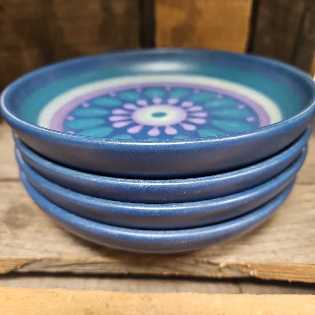 Mid Century KMK Viola Decorative Plate (Set of 4) - Made in Germany