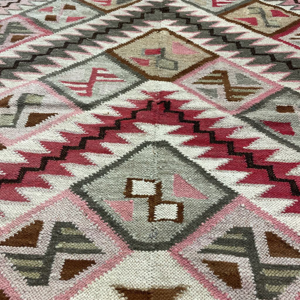 Flatweave Turkish Kilim 100% Wool Handwoven Area Rug
