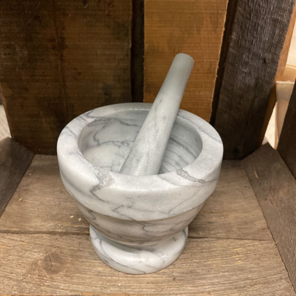 Marble Mortar and Pestle