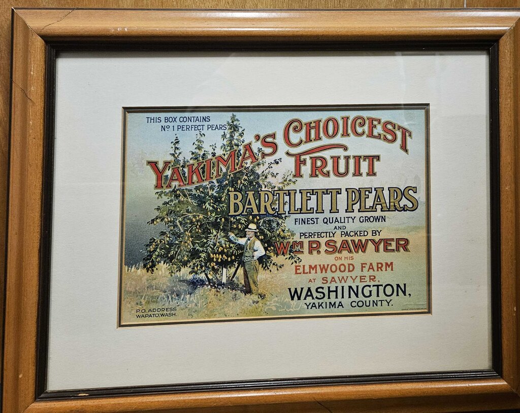 Yakima's Choicest Fruit Lithograph Framed Print
