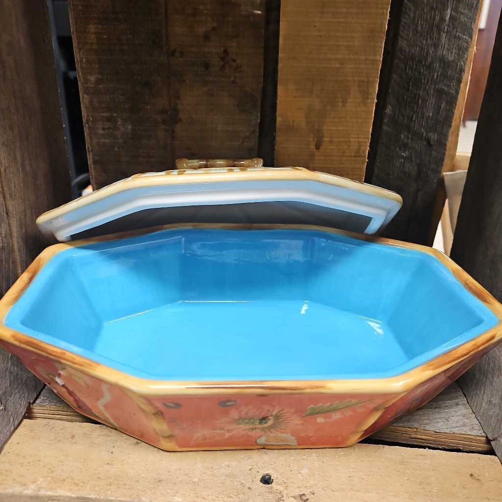 Tracy Porter Artisan Road Octagonal Serving Bowl with Lid