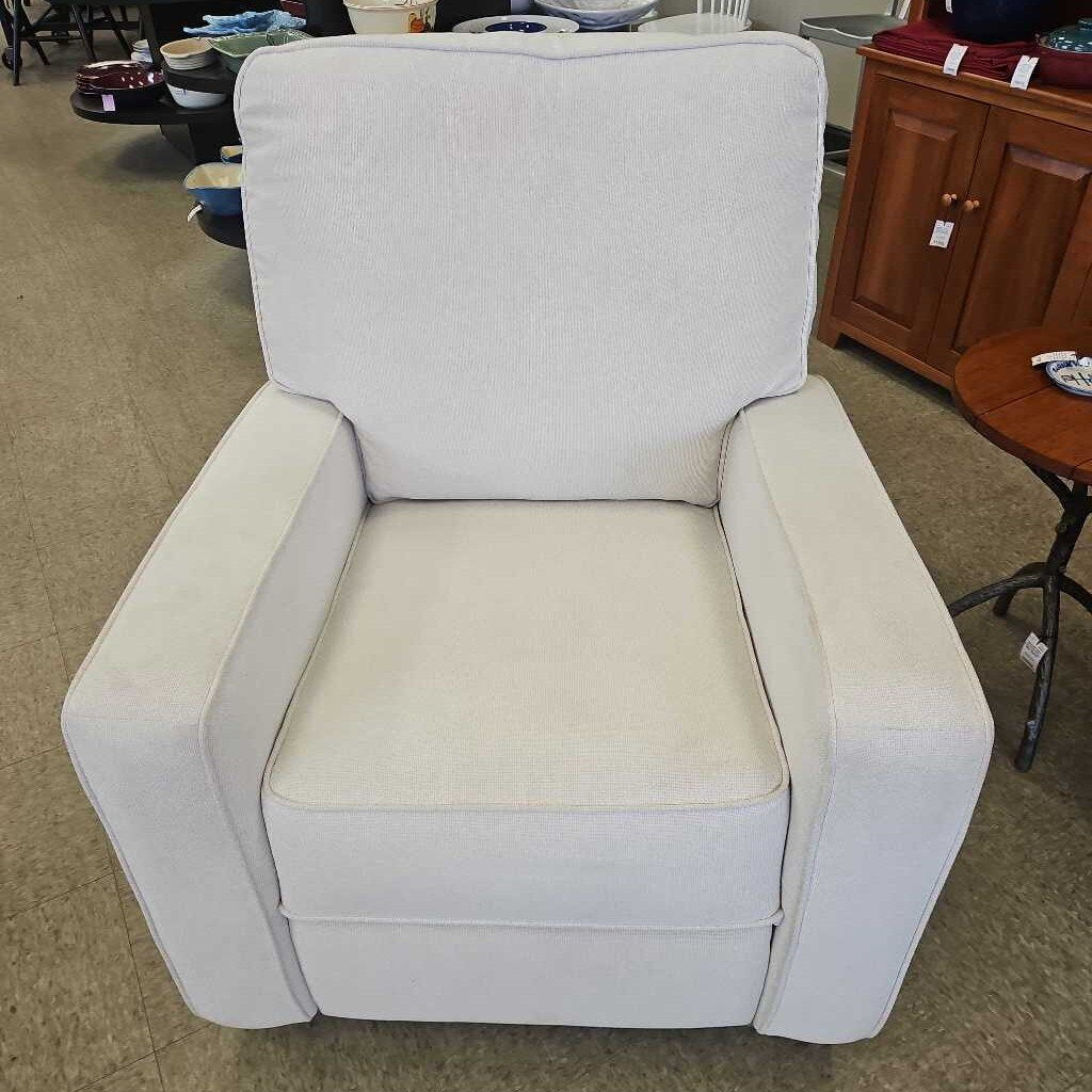 Pottery Barn Comfort Square Arm Swivel Power Recliner (2 Available)