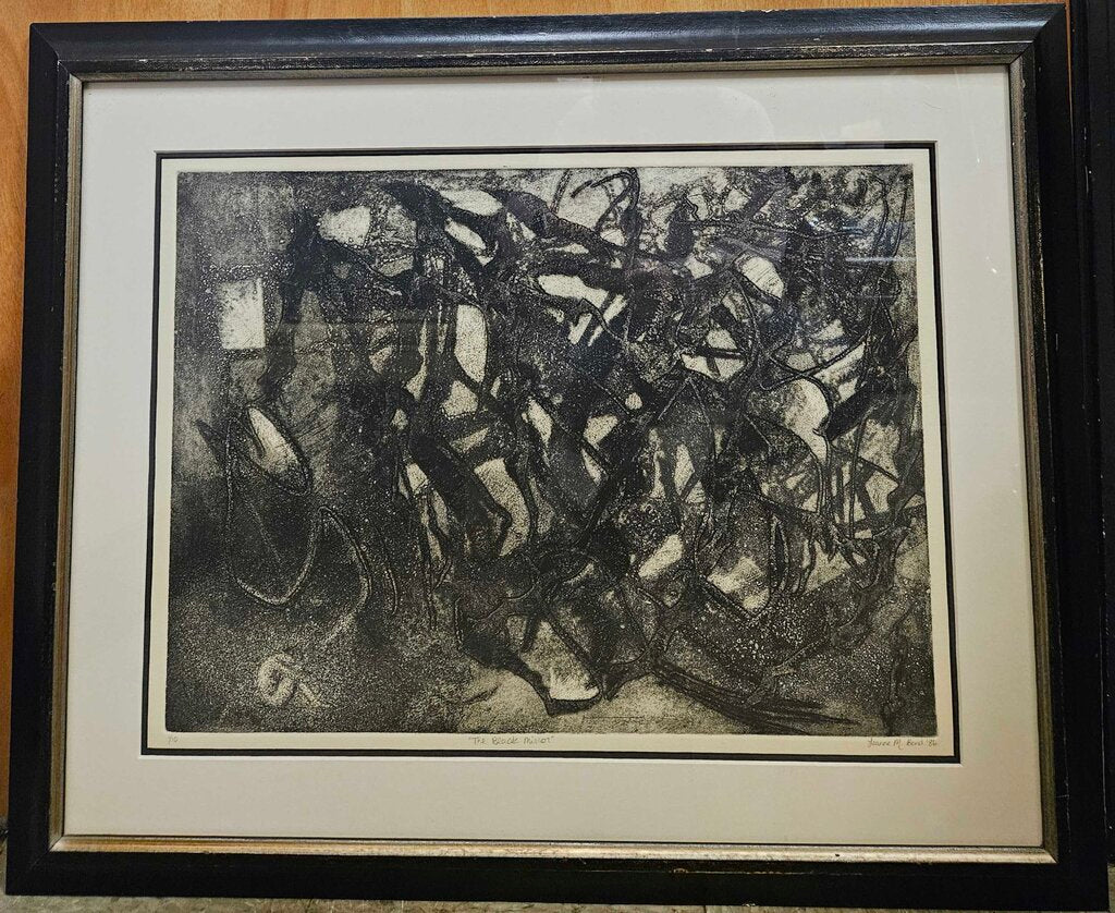 "The Black Mirror" Lithograph by Leanne Bard 1/10