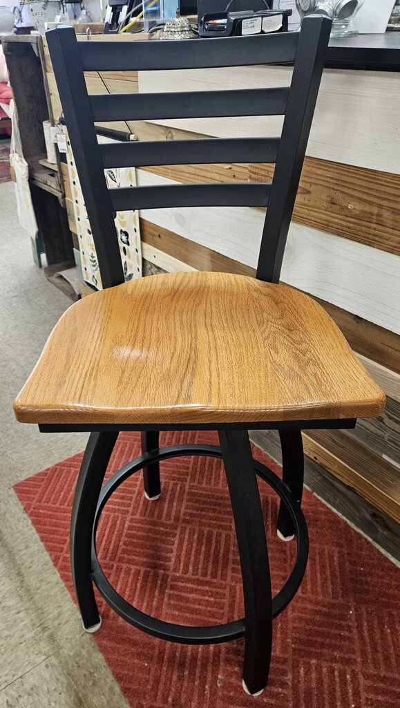 Holland "Jackie" Ladder Back Swivel Stool