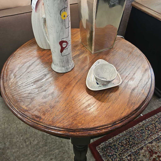 Solid Wood Round SideTable