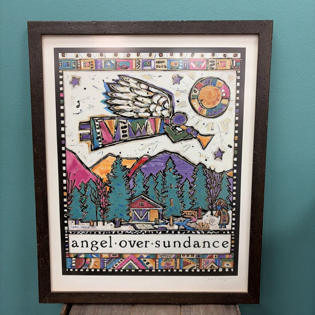 "Angel Over Sundance" Art Print by Carol Hagan, Signed