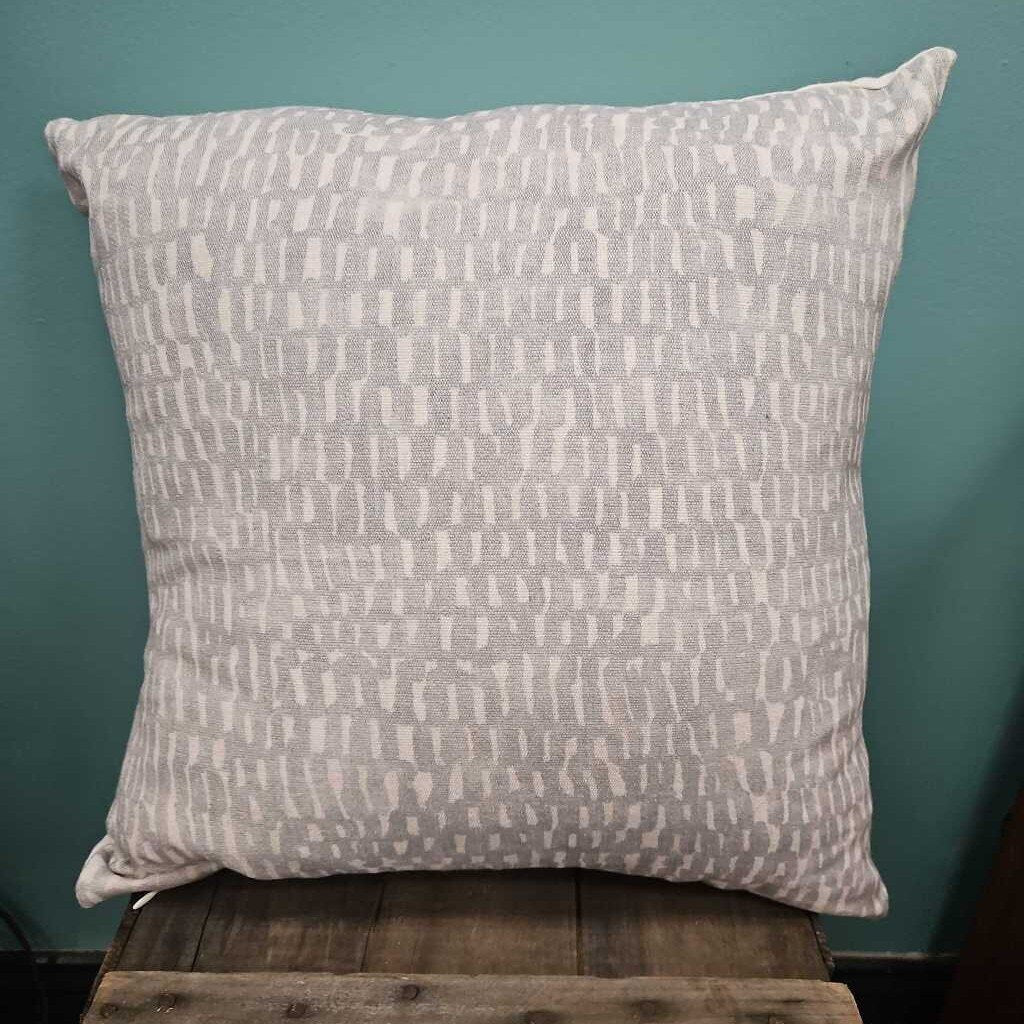 Down Insert Decorative Throw Pillow with Abstract Block Design