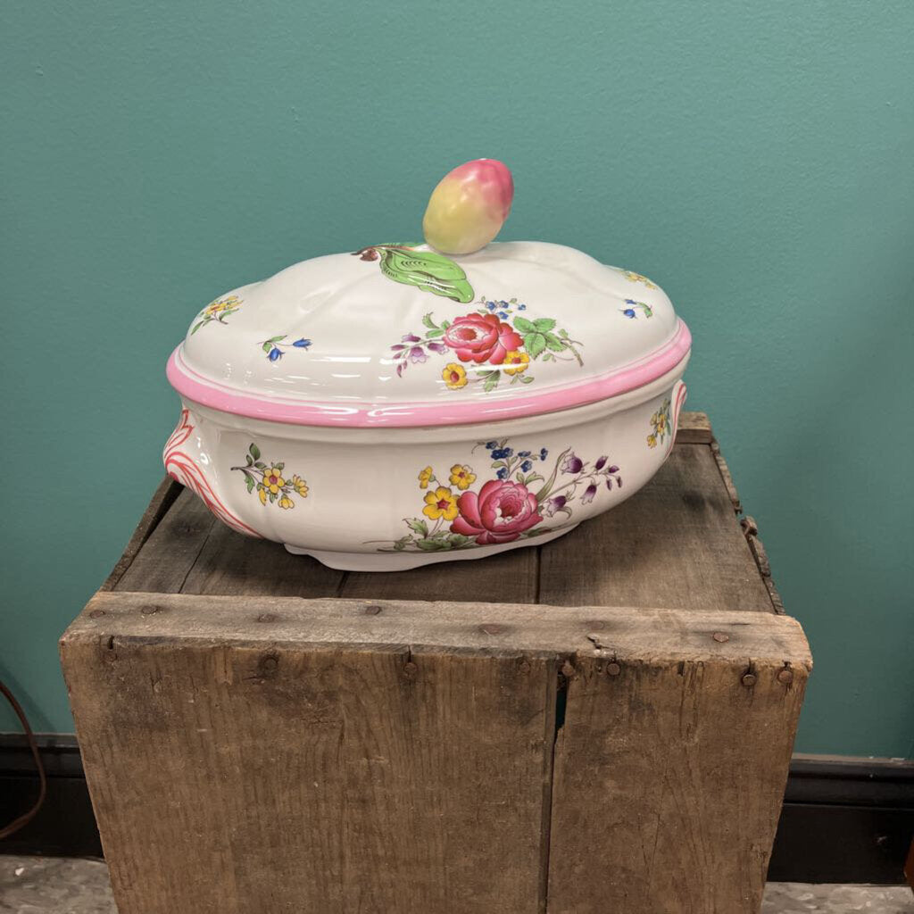 SPODE Marlborough Sprays 2.5qt Casserole Dish w/Lid
