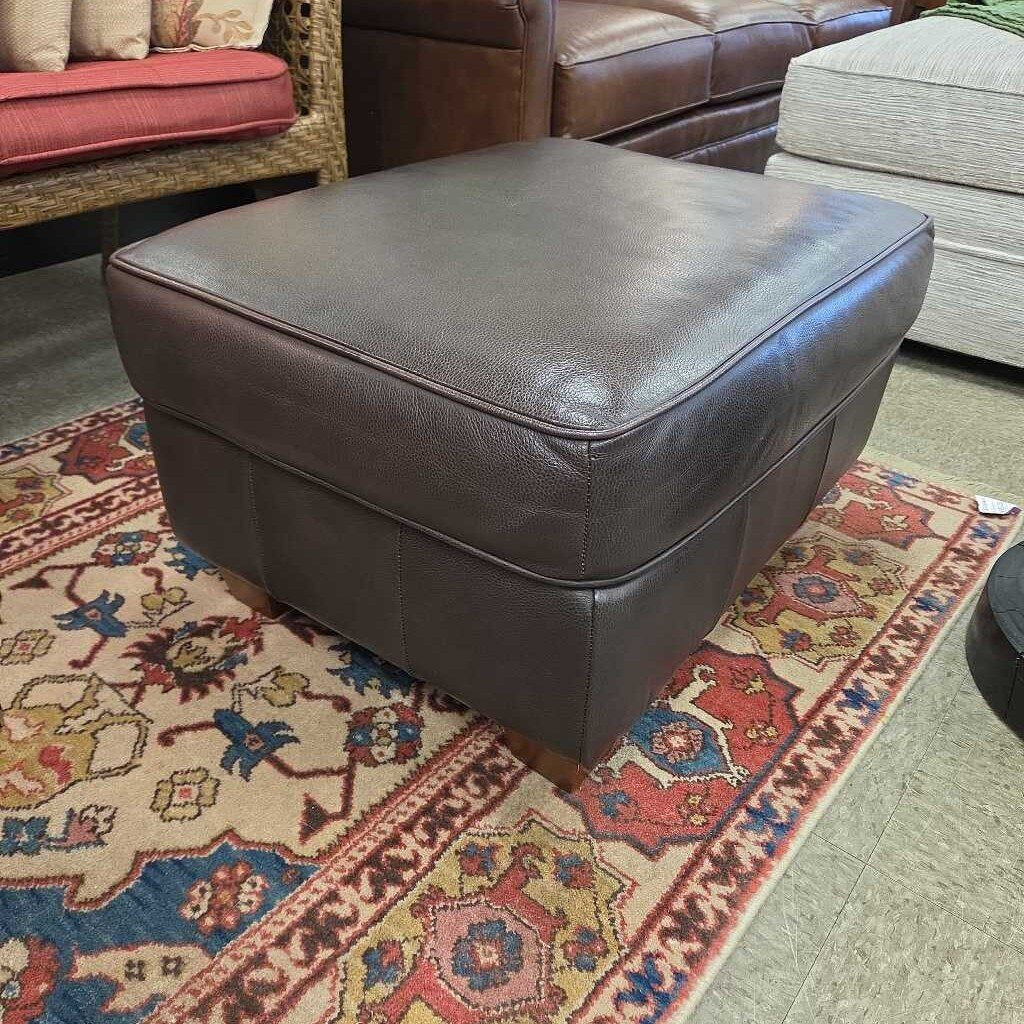 L.L. Bean Leather Ottoman