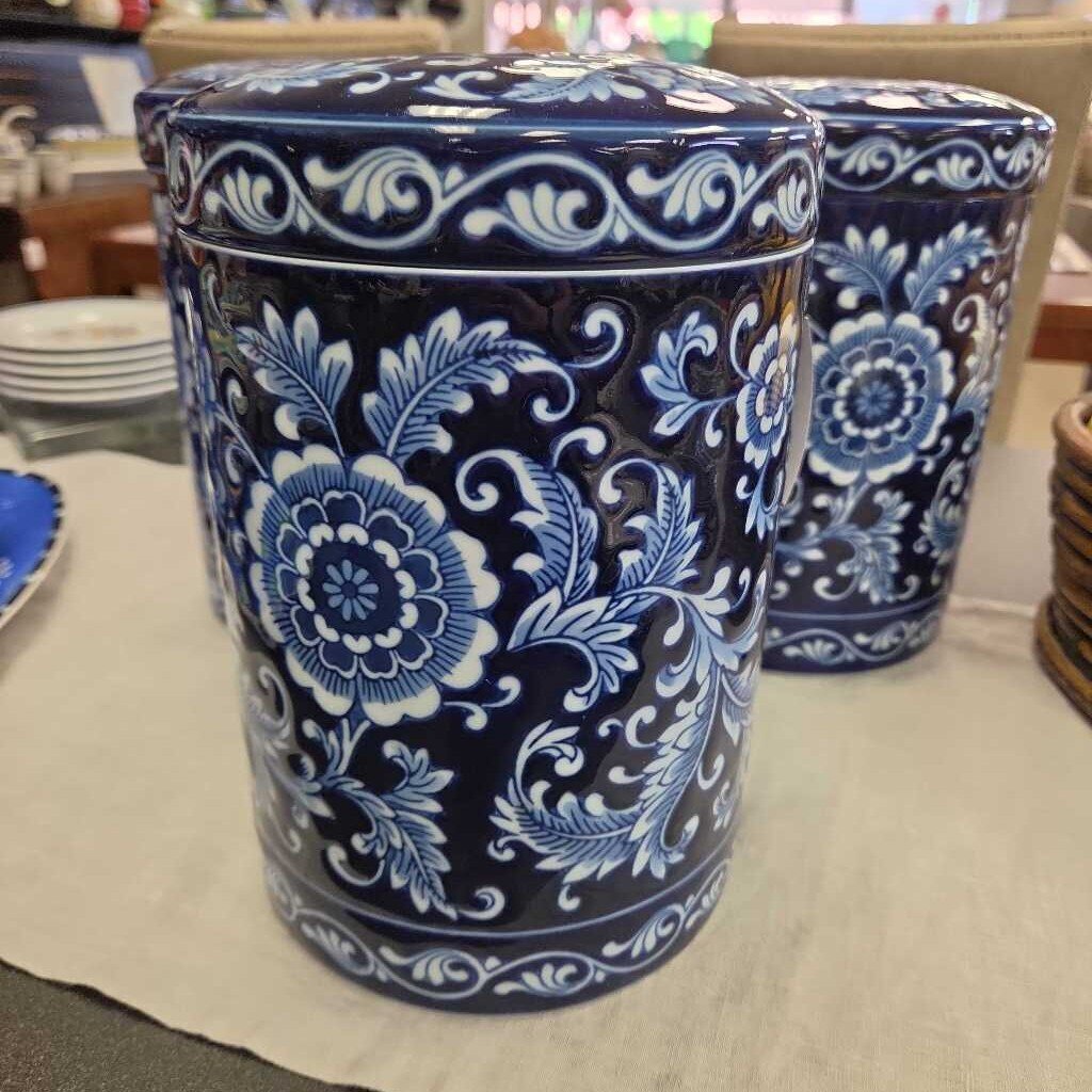 Pier 1 Imports Mandarin Porcelain Storage Canister (2 Available)