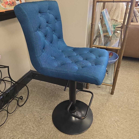 Tufted Fabric Adjustable Bar Stool