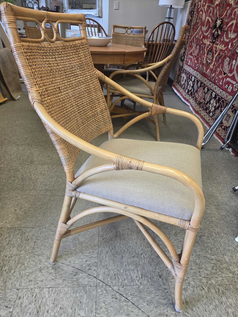 Rattan Dining Chair by A.J. Johnson & Sons Furniture