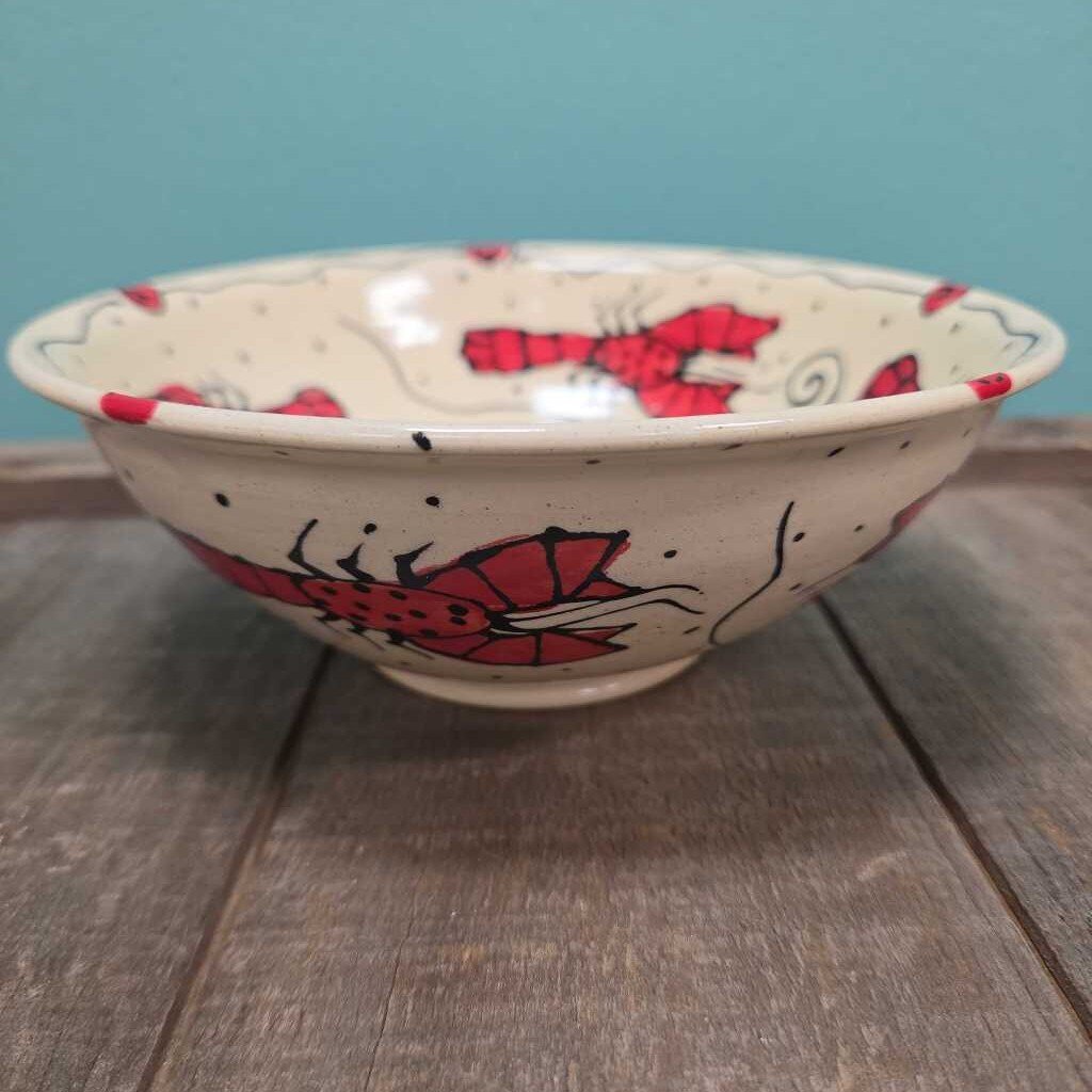 Maple Lane Pottery Lobster Cereal Bowl