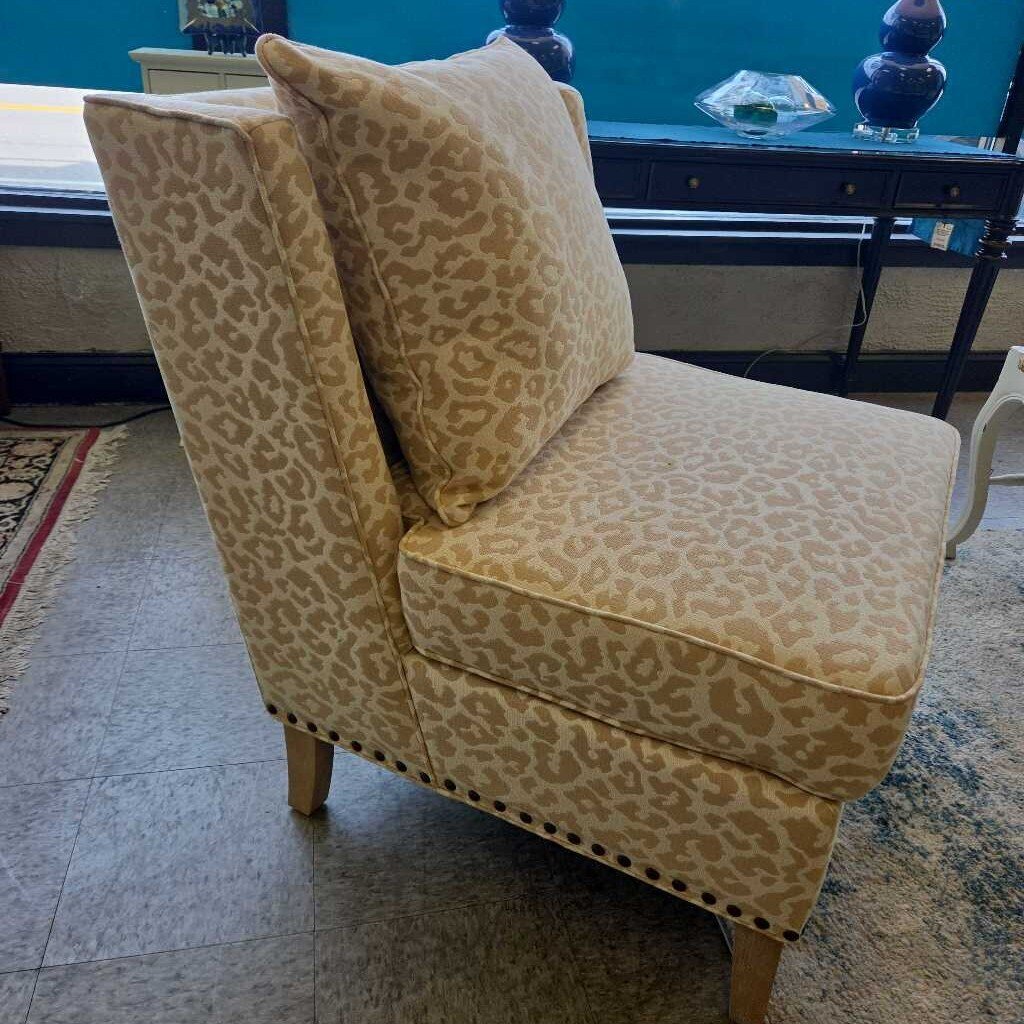 Kayleigh Cheetah Print Armless Chair