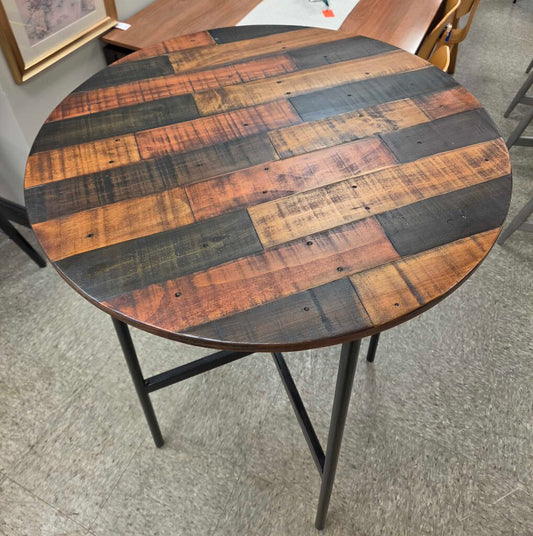 E&E Co. Ltd. Wood and Metal Bistro Table