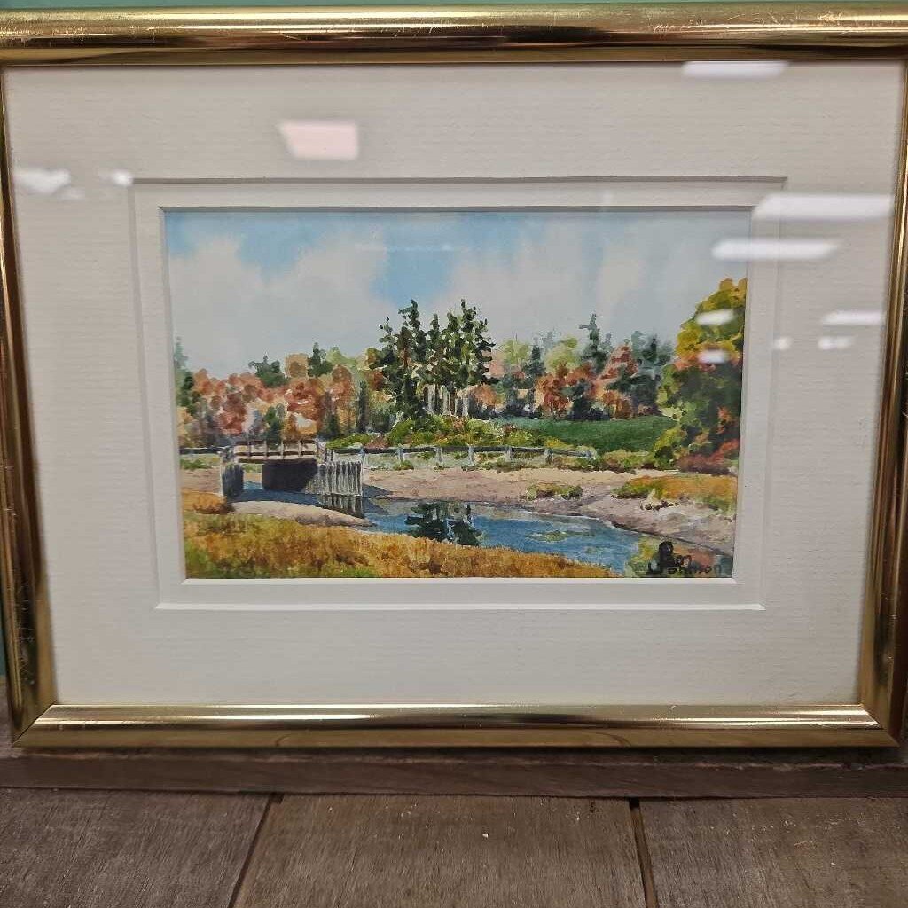 "October Morning" - Kennebunk, ME by Pam Johnson - Original Watercolor on Paper