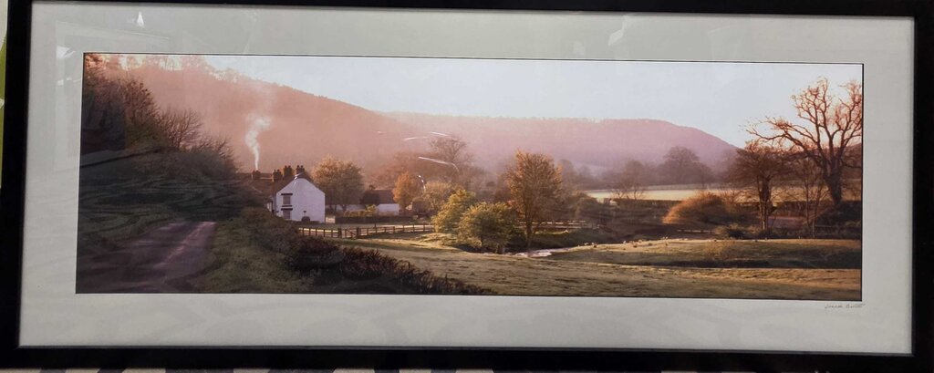 Original Matted Framed Photograph of New England Landscape by Joseph Barnett