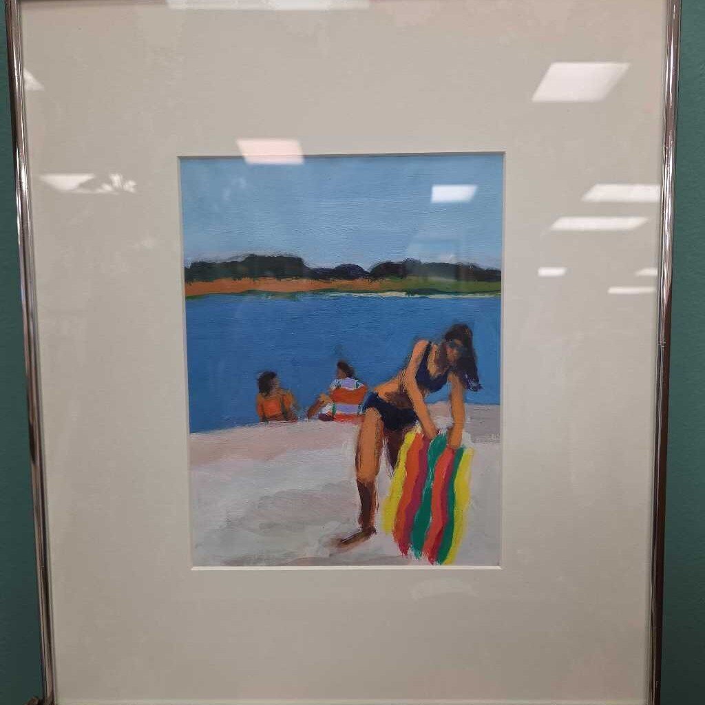 Beach Scene - Original Acrylic by Marilyn Blinkhorn (Maine Artist)