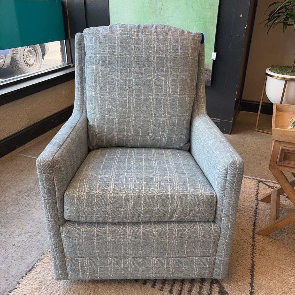 Jessica Charles Upholstered Swivel Rocker