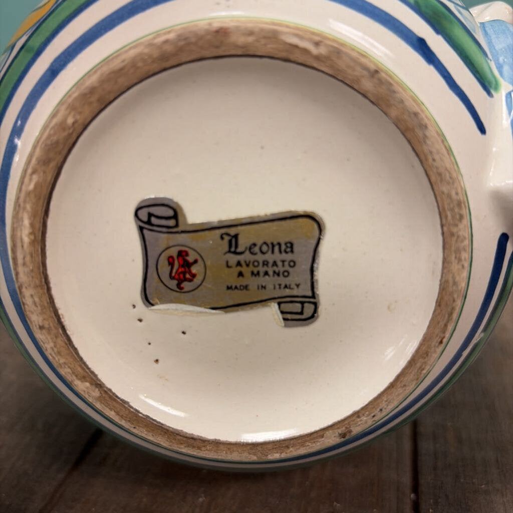 Hand-Painted Ceramic Pitcher