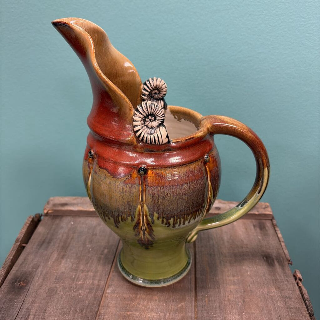 Handcrafted Decorative Ceramic Pitcher