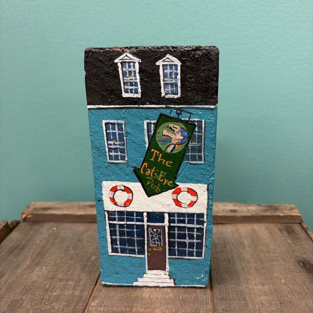 The Cat's Eye Pub Hand-Painted Brick