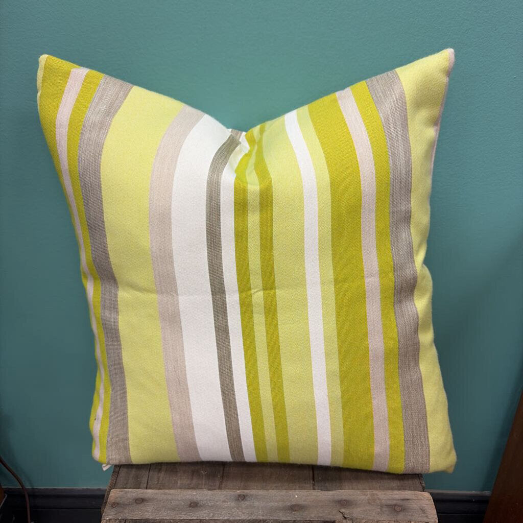 Elaine Smith Striped Decorative Pillow, Down Filled
