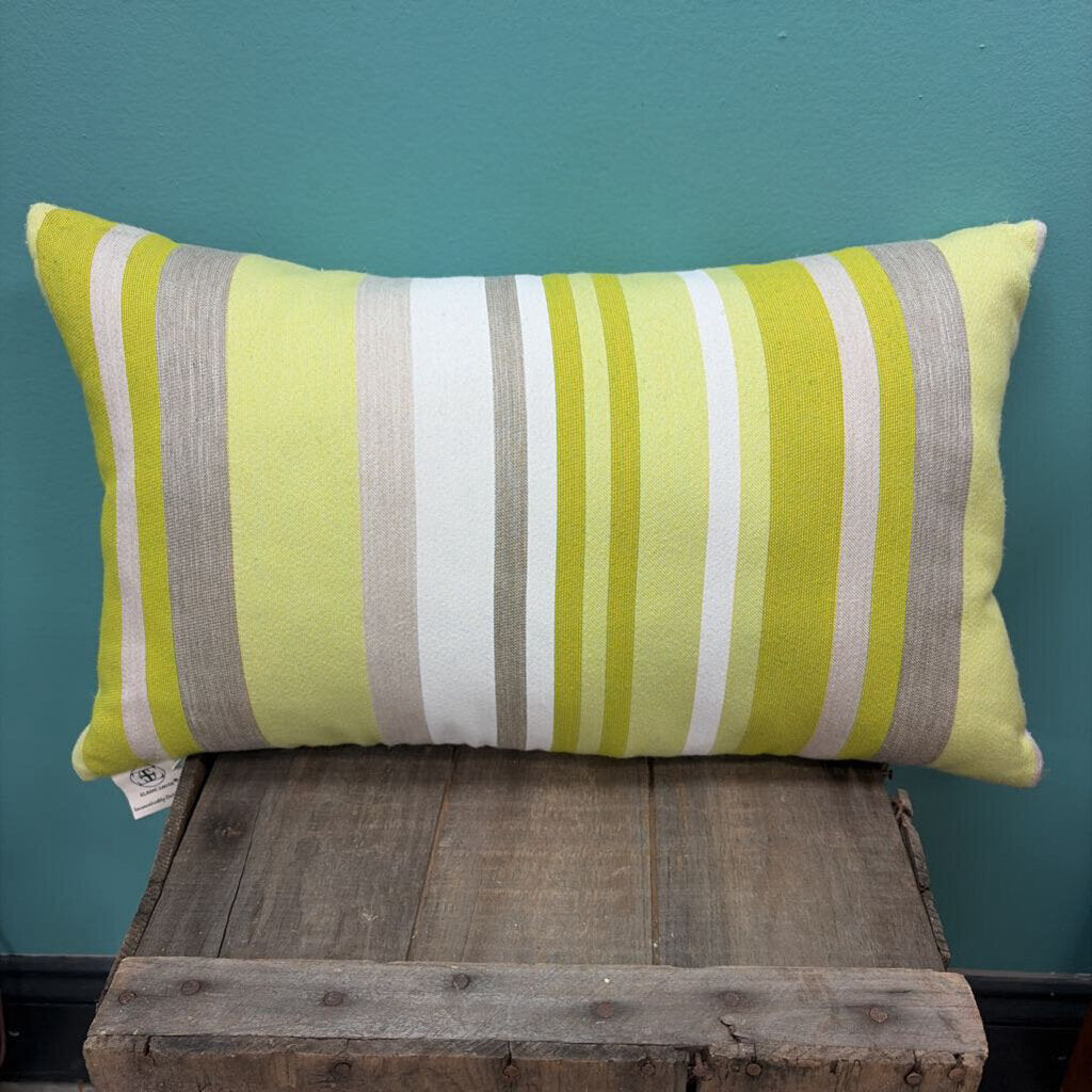 Elaine Smith Striped Decorative Pillow, Down Filled