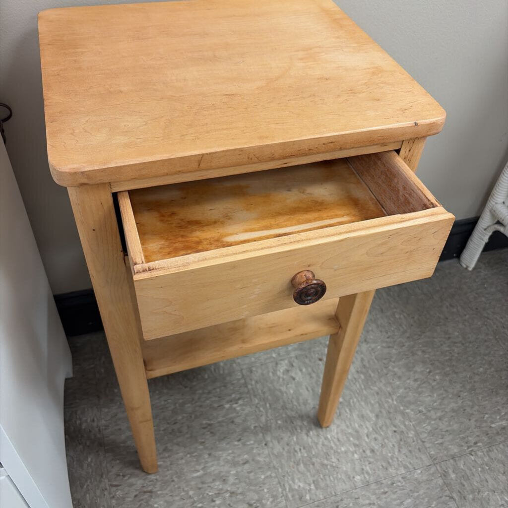 Vintage Wooden Nightstand