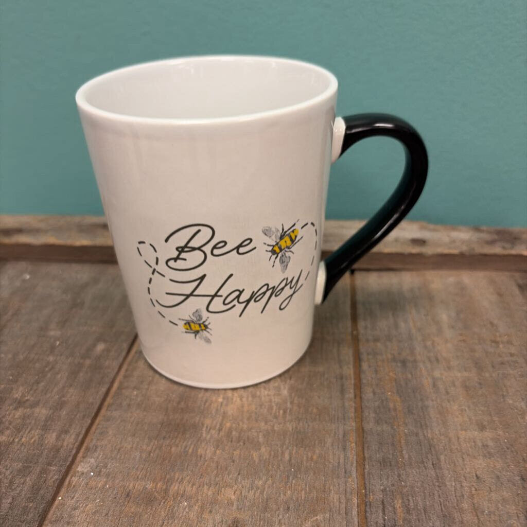 Bee Happy Ceramic Coffee Mug
