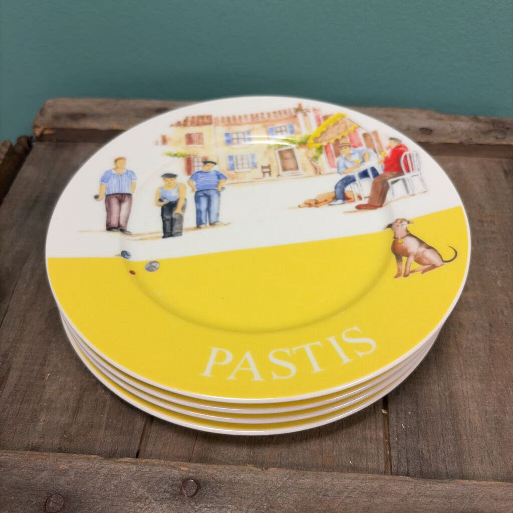 R France Pastis Plates Set of 4
