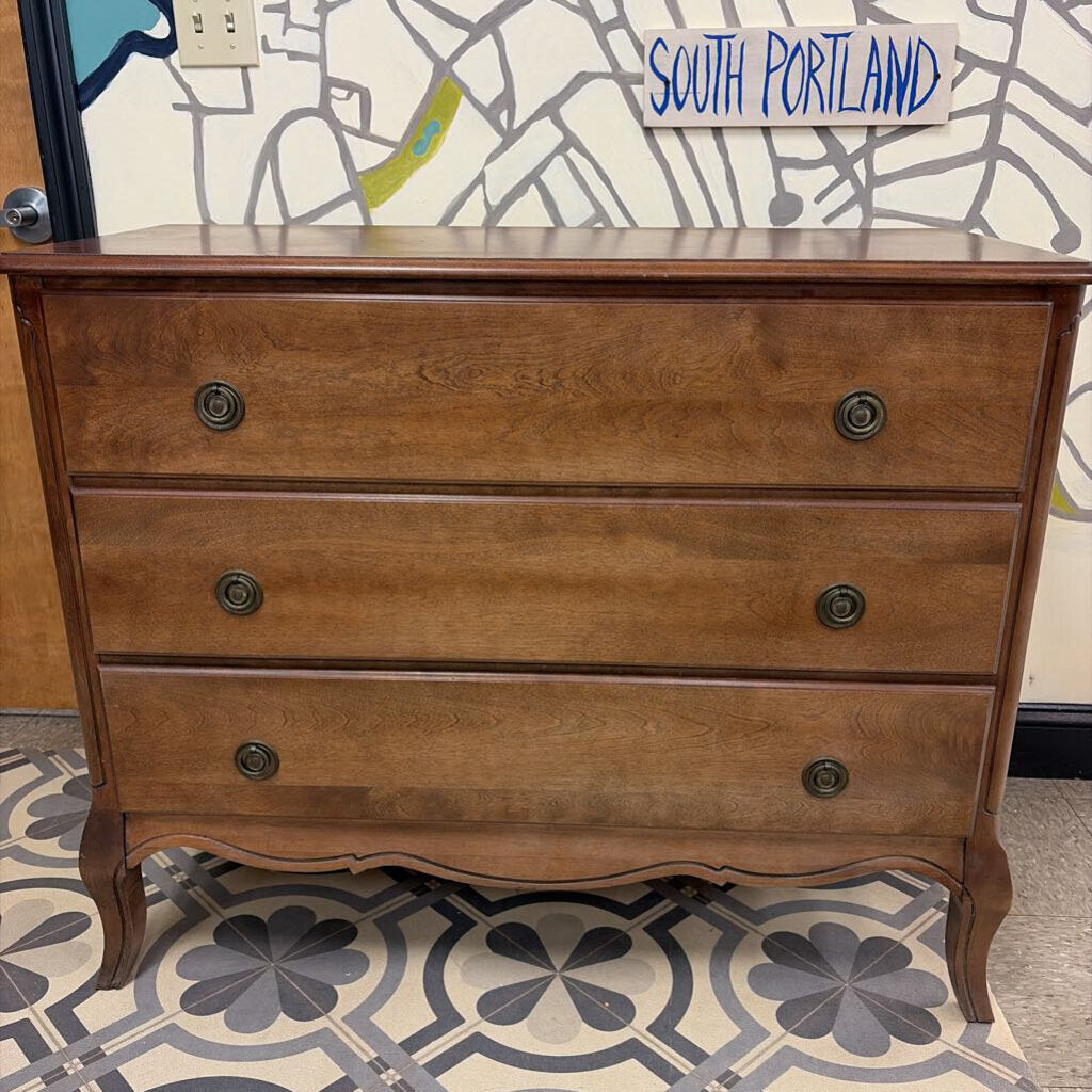 Vintage French Provincial Style 3-Drawer Dresser
