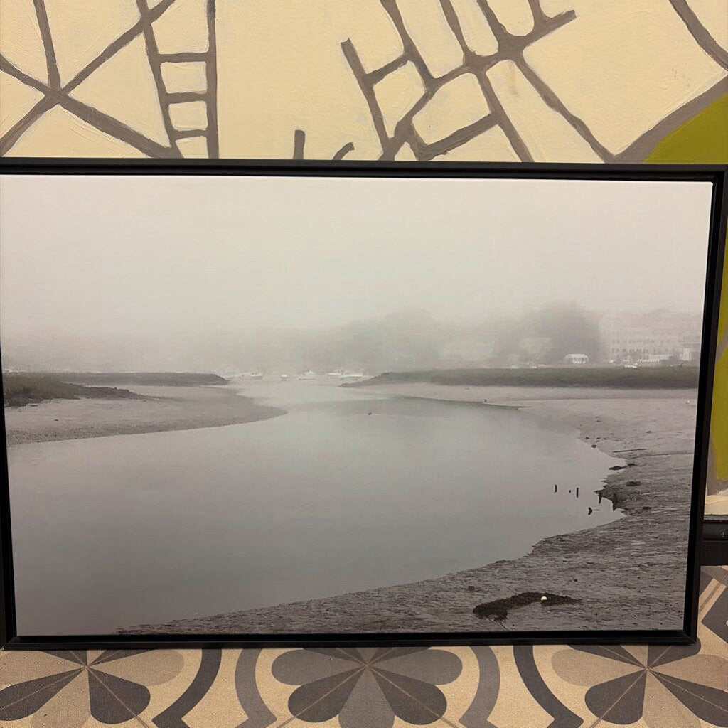 Framed Black and White Landscape Art Print