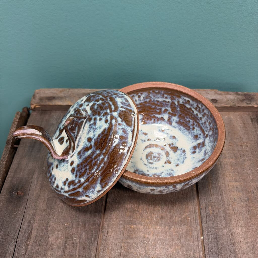 Ceramic Decorative Bowl with Lid