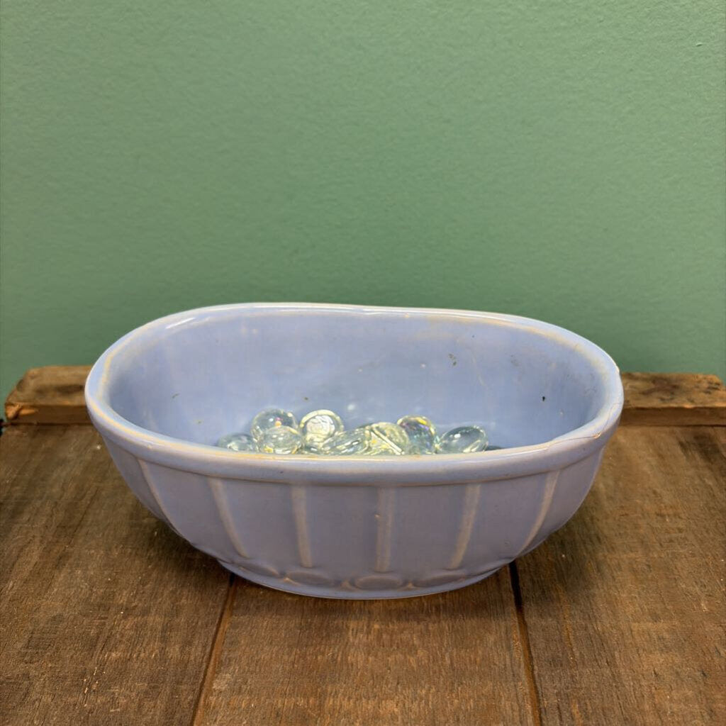 Vintage Blue Ceramic Bowl