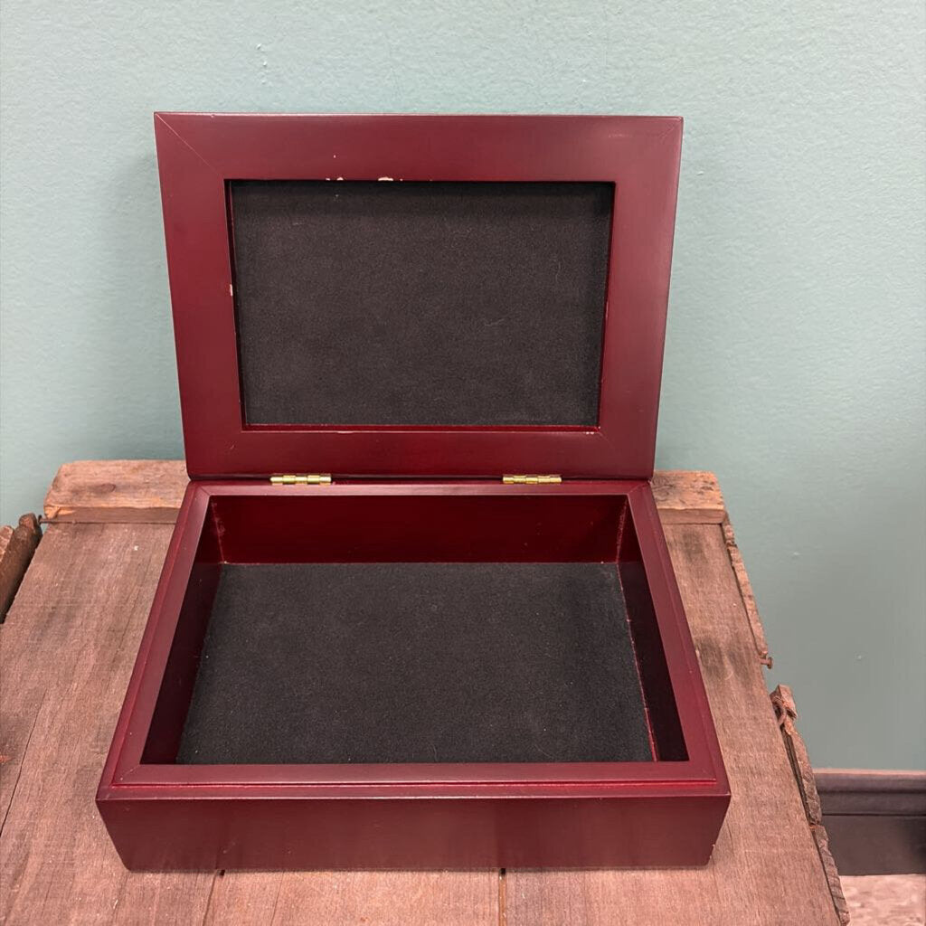 Decorative Wooden Box with Sailboat Design