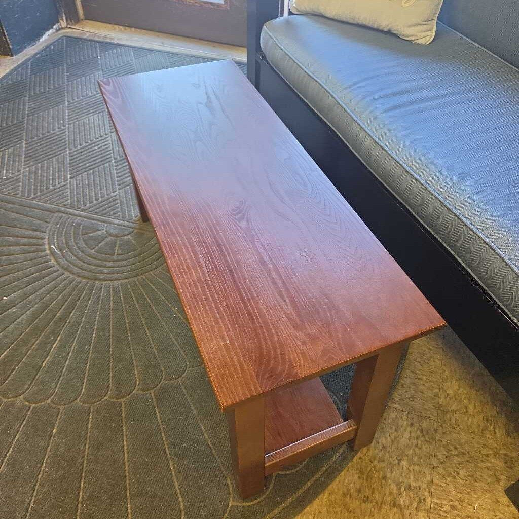 L.L. Bean Dark Wood Mudroom Bench