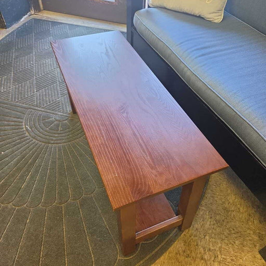 L.L. Bean Dark Wood Mudroom Bench